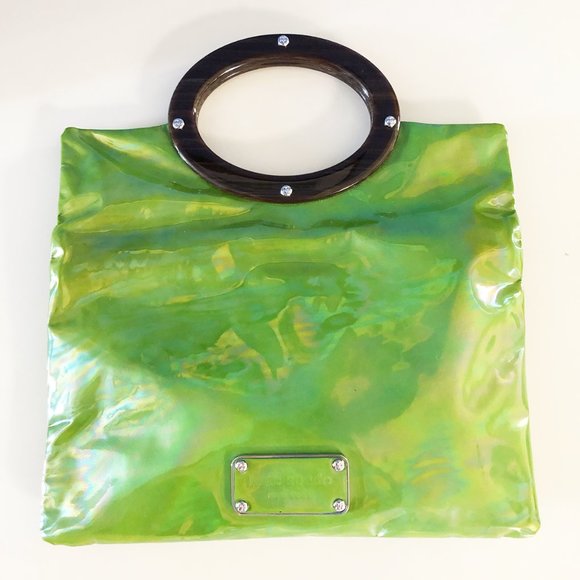 Kate Spade Jocelyn Green Patent Leather Clutch - Picture 7 of 10